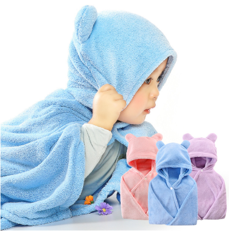 Cotton baby care hooded bath towel - MAXXLIFE ONLINE STORE