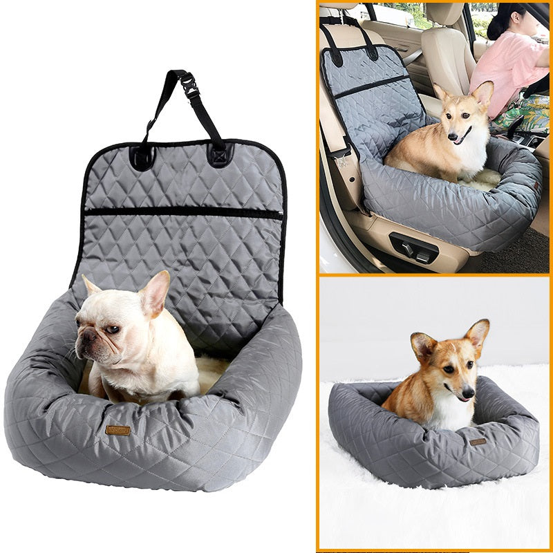 2 In 1 Pet Dog Carrier Folding Car Seat Pad Thickened Multi-purpose Pet Bed Dog Car Mattress Pets Supplies - MAXXLIFE ONLINE STORE