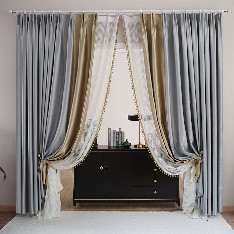 Light Luxury High-end Modern Minimalist Blackout Living Room Bedroom Environmental Protection Curtain - MAXXLIFE ONLINE STORE