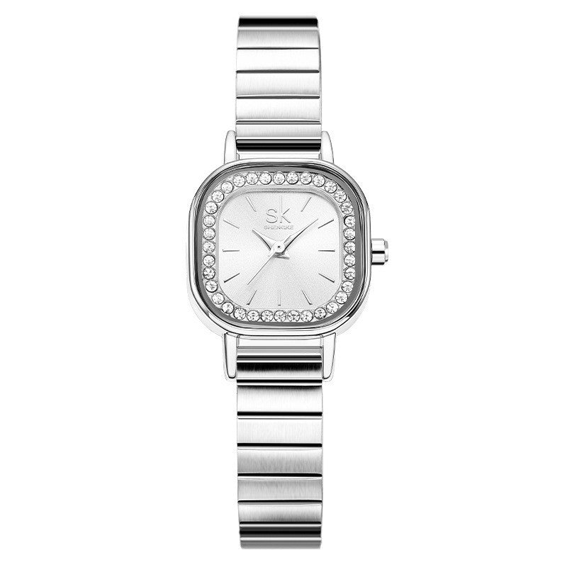 Watch Women's Square Mesh Belt With Diamond Watch - MAXXLIFE ONLINE STORE