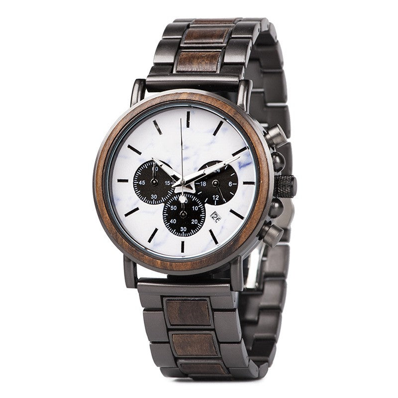 Multi-functional Cross-border Literary Young Men's Wooden Watch Luminous Watch - MAXXLIFE ONLINE STORE