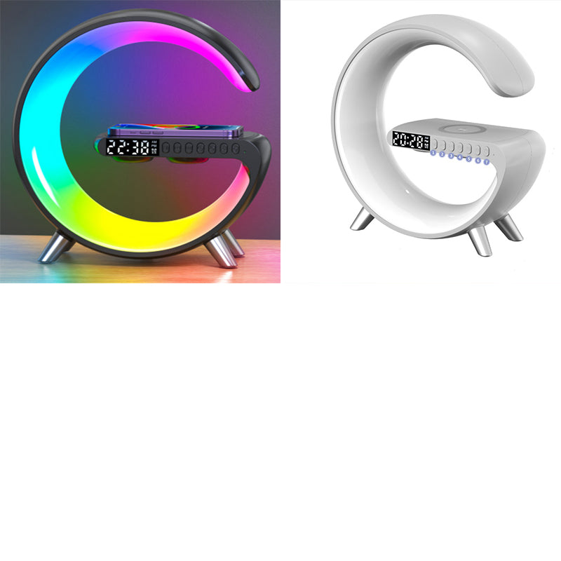 2023 New Intelligent G Shaped LED Lamp Bluetooth Speake Wireless Charger Atmosphere Lamp App Control For Bedroom Home Decor - MAXXLIFE ONLINE STORE