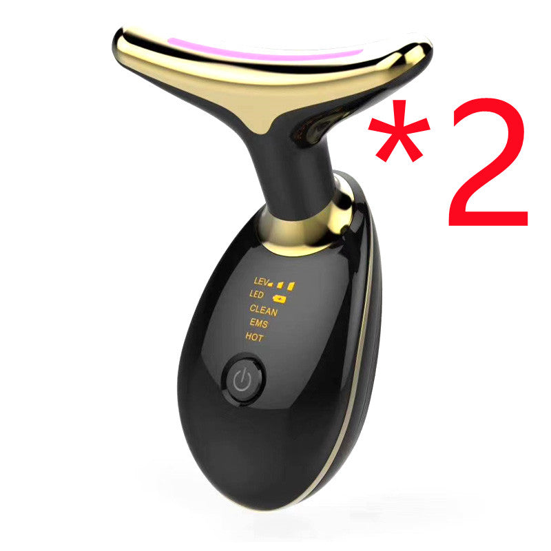 EMS Thermal Neck Lifting And Tighten Massager Electric Microcurrent Wrinkle Remover LED Photon Face Beauty Device For Woman - MAXXLIFE ONLINE STORE