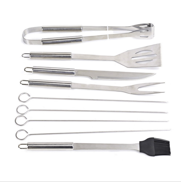 10 pieces of bbq barbecue tools outdoor baking utensils - MAXXLIFE ONLINE STORE