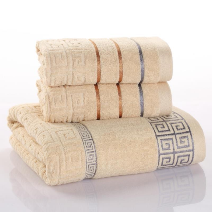 Three-piece cotton towel set - MAXXLIFE ONLINE STORE