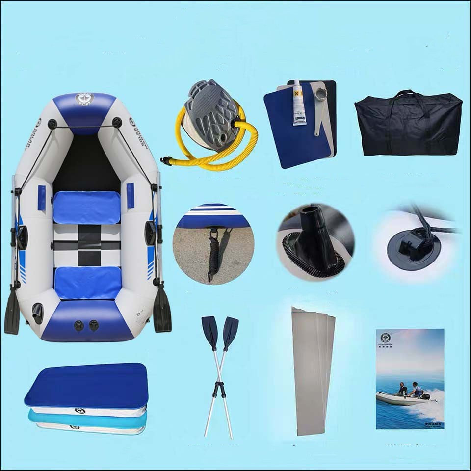 Rubber Boat Thickened Hard Bottom Wear-resistant Multi-person Air Cushion Folding - MAXXLIFE ONLINE STORE