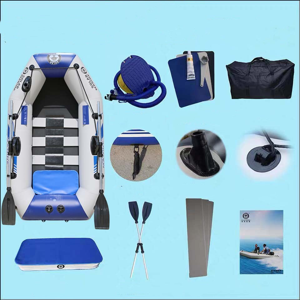 Rubber Boat Thickened Hard Bottom Wear-resistant Multi-person Air Cushion Folding - MAXXLIFE ONLINE STORE