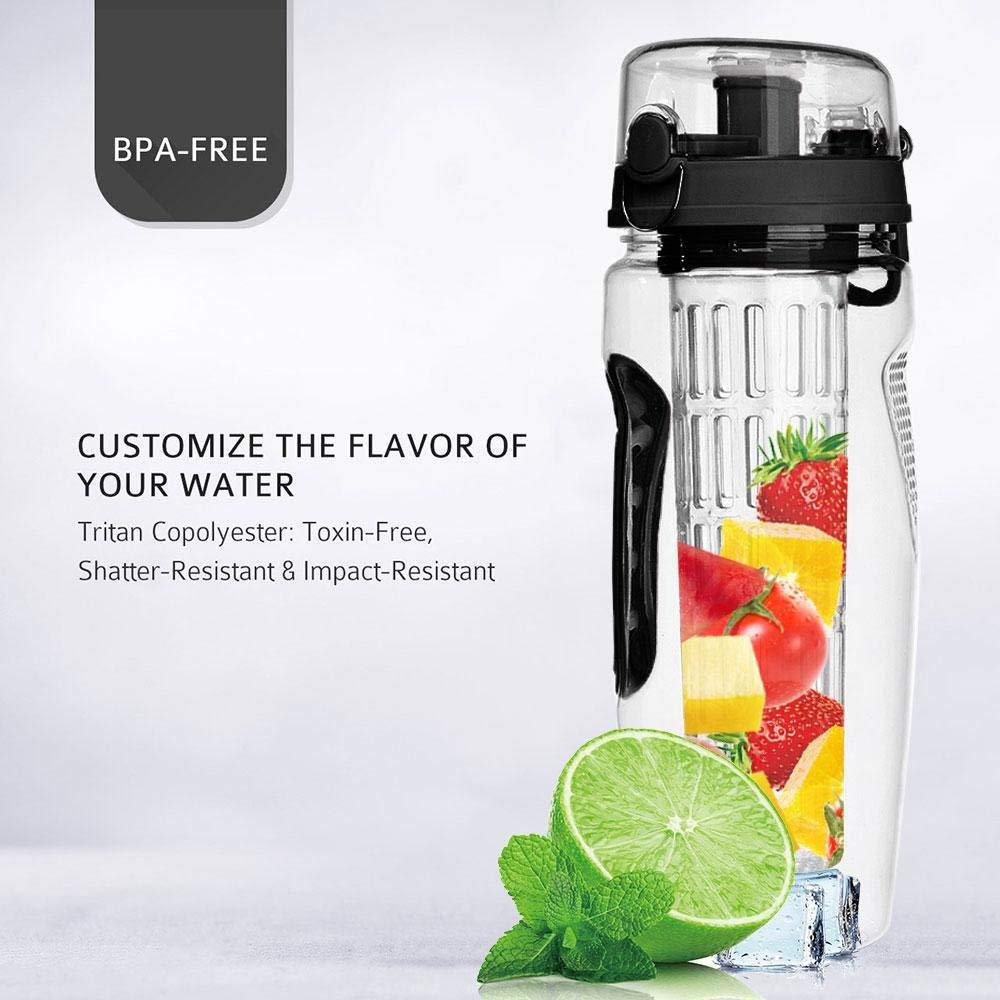 1000ml Water Fruit Bottle BPA Free Plastic Sport Fruit Infuser Water Bottles With Infuser Juice Shaker Drink Bottle Of Water - MAXXLIFE ONLINE STORE