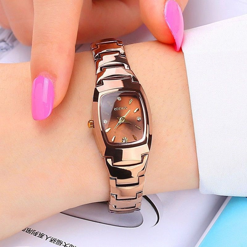 Women's Waterproof Steel Strip Square Quartz Watch - MAXXLIFE ONLINE STORE