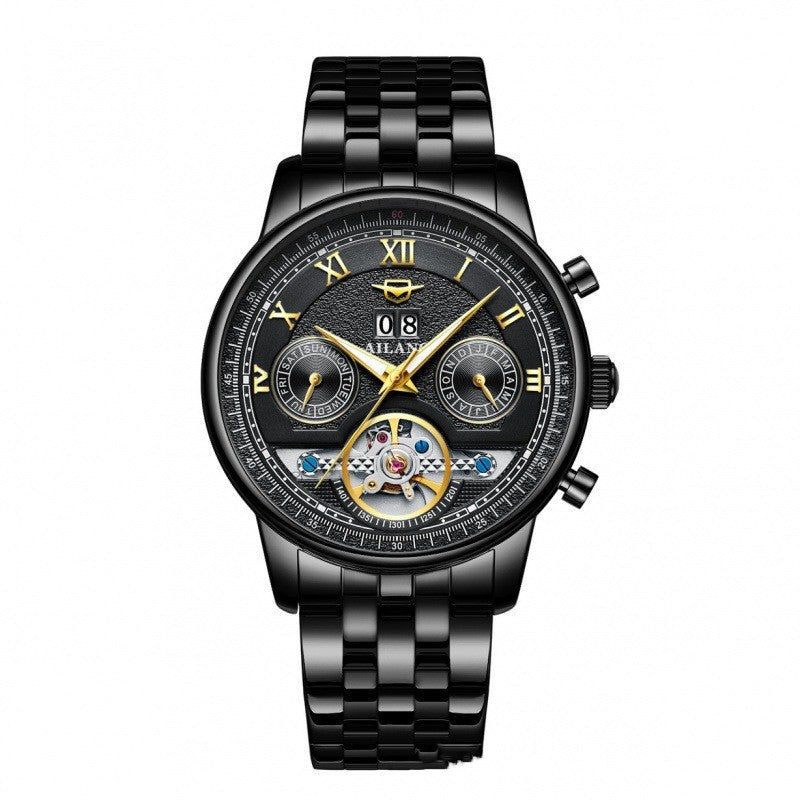 Automatic Mechanical Sun Moon Stars Business Men's Watch - MAXXLIFE ONLINE STORE