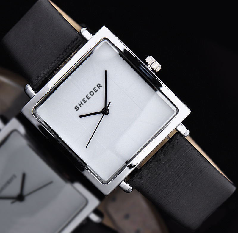 Watch WeChat Internet Celebrity Small Black Watch Retro Women's Quartz Watch Strap Small Square Watch - MAXXLIFE ONLINE STORE