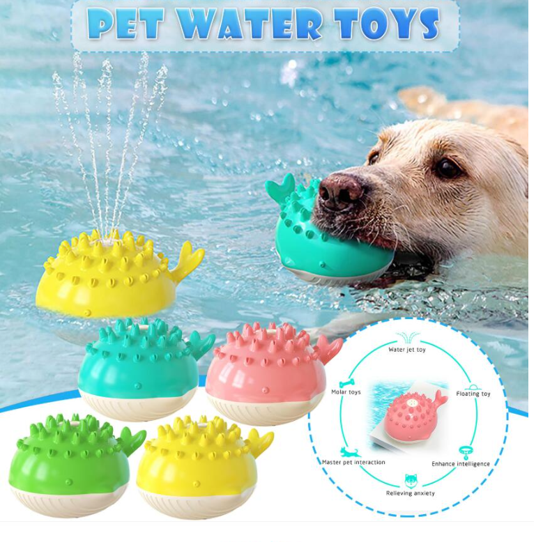 Pets Supplies Factory Amazon Hot Summer Electric Water Floating Swimming Pet Bathing Water Spray Dog Toy - MAXXLIFE ONLINE STORE