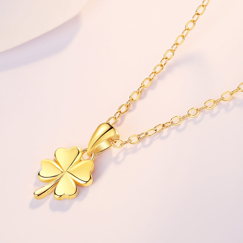 Fashion Clover Pendant Gold Clavicle Chain - MAXXLIFE ONLINE STORE