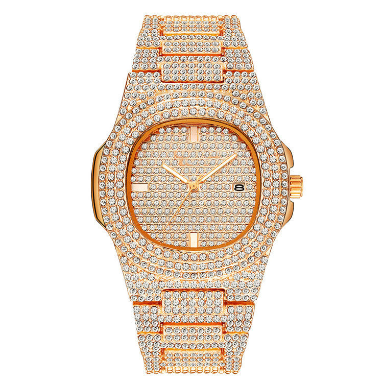 Steel Band Diamond Starry Men And Women Calendar Quartz Watch - MAXXLIFE ONLINE STORE