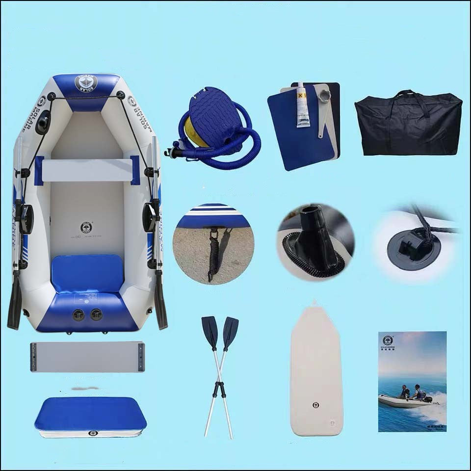 Rubber Boat Thickened Hard Bottom Wear-resistant Multi-person Air Cushion Folding - MAXXLIFE ONLINE STORE