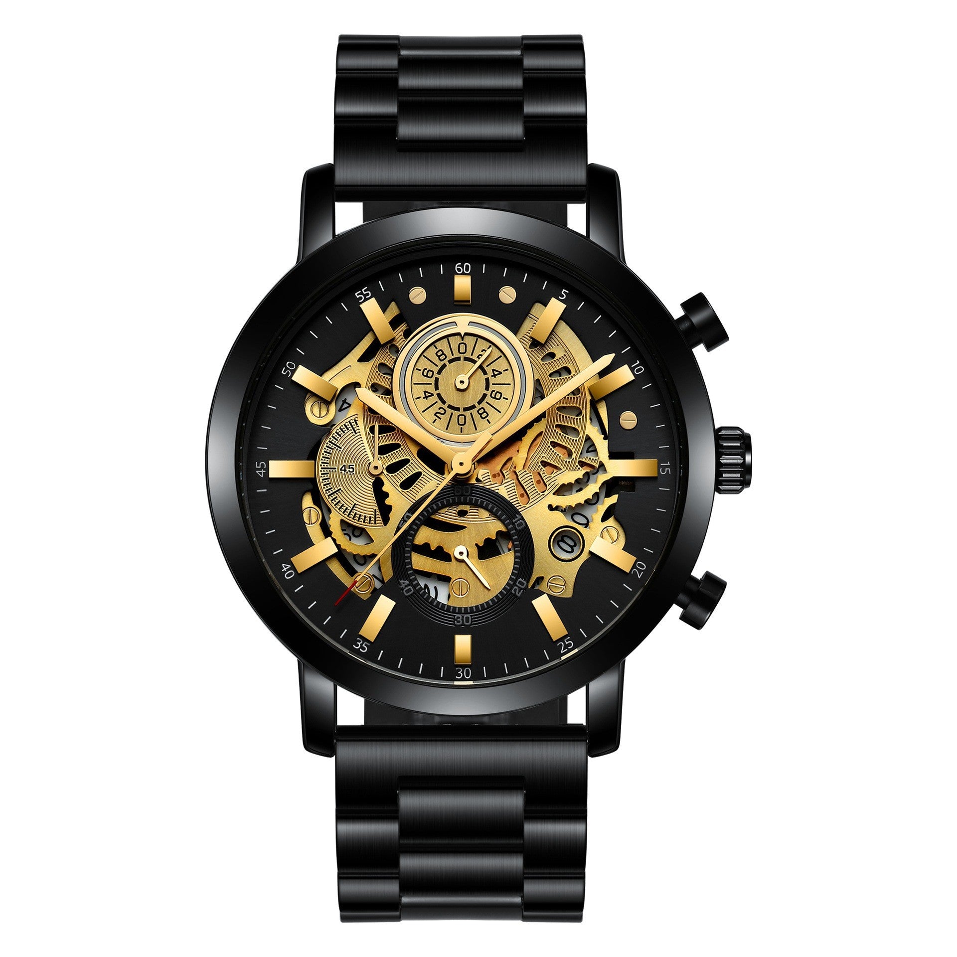 Men's Multi-functional Calendar Watch Hollowed Out - MAXXLIFE ONLINE STORE