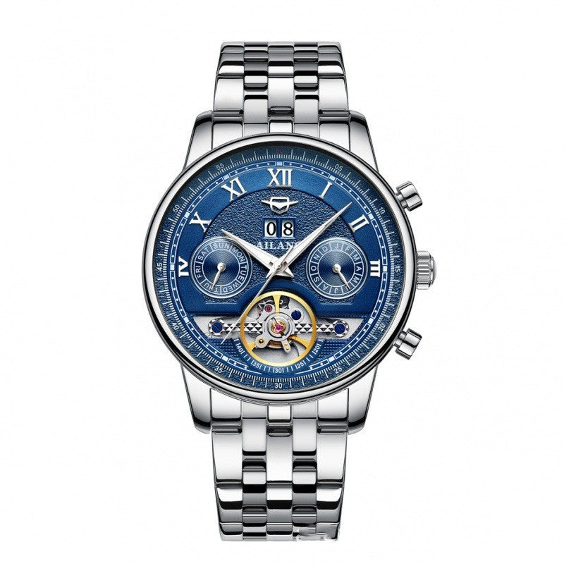 Automatic Mechanical Sun Moon Stars Business Men's Watch - MAXXLIFE ONLINE STORE