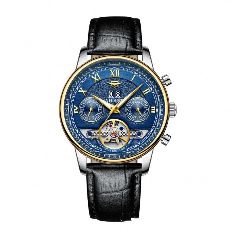 Automatic Mechanical Sun Moon Stars Business Men's Watch - MAXXLIFE ONLINE STORE