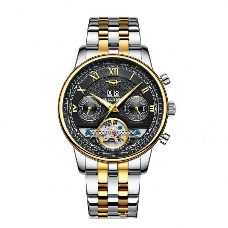 Automatic Mechanical Sun Moon Stars Business Men's Watch - MAXXLIFE ONLINE STORE