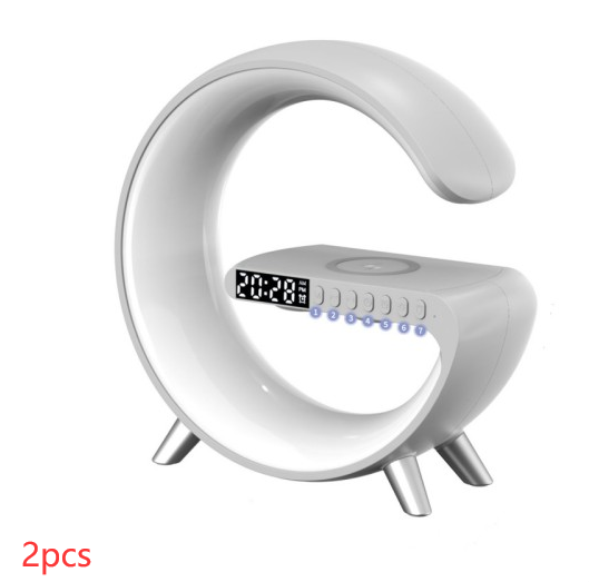 2023 New Intelligent G Shaped LED Lamp Bluetooth Speake Wireless Charger Atmosphere Lamp App Control For Bedroom Home Decor - MAXXLIFE ONLINE STORE