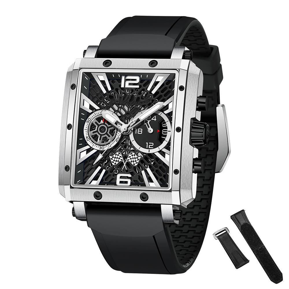 Men's Watch Fine Steel Multifunctional Fashion Waterproof Luminous Quartz - MAXXLIFE ONLINE STORE