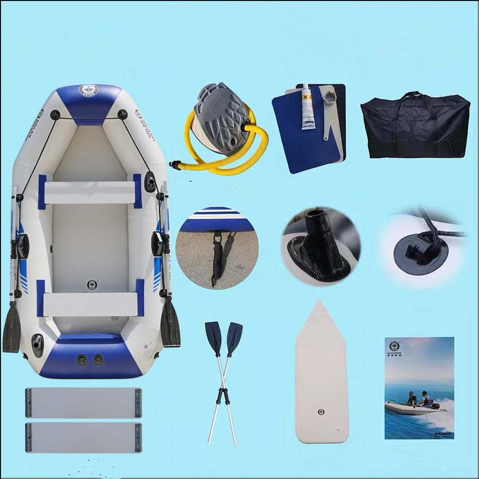 Rubber Boat Thickened Hard Bottom Wear-resistant Multi-person Air Cushion Folding - MAXXLIFE ONLINE STORE