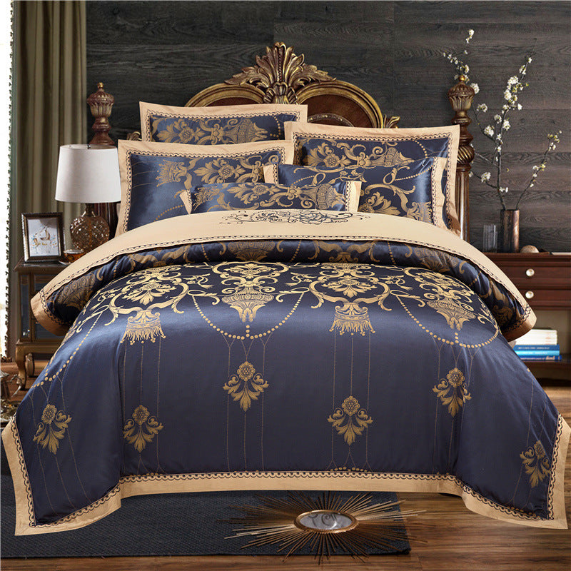 European Style Jacquard Cotton Embroidery Quilt Cover - MAXXLIFE ONLINE STORE