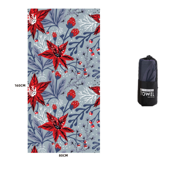 Printed Swim Microfiber Beach Towel - MAXXLIFE ONLINE STORE