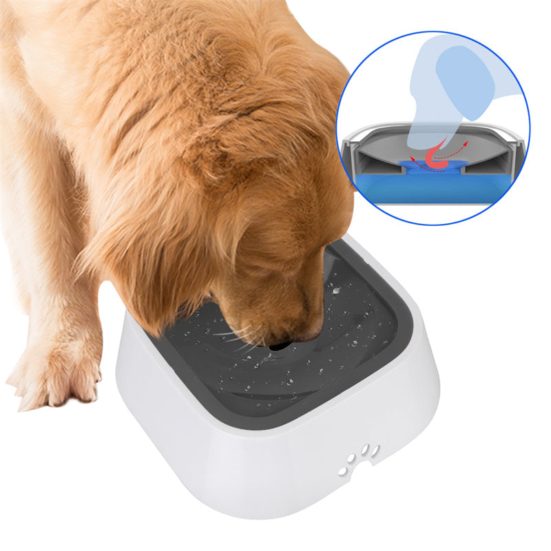 1.5L Cat Dog Water Bowl Carried Floating Bowl Anti-Overflow Slow Water Feeder Dispenser Pet Fountain ABS&PP Dog Supplies - MAXXLIFE ONLINE STORE