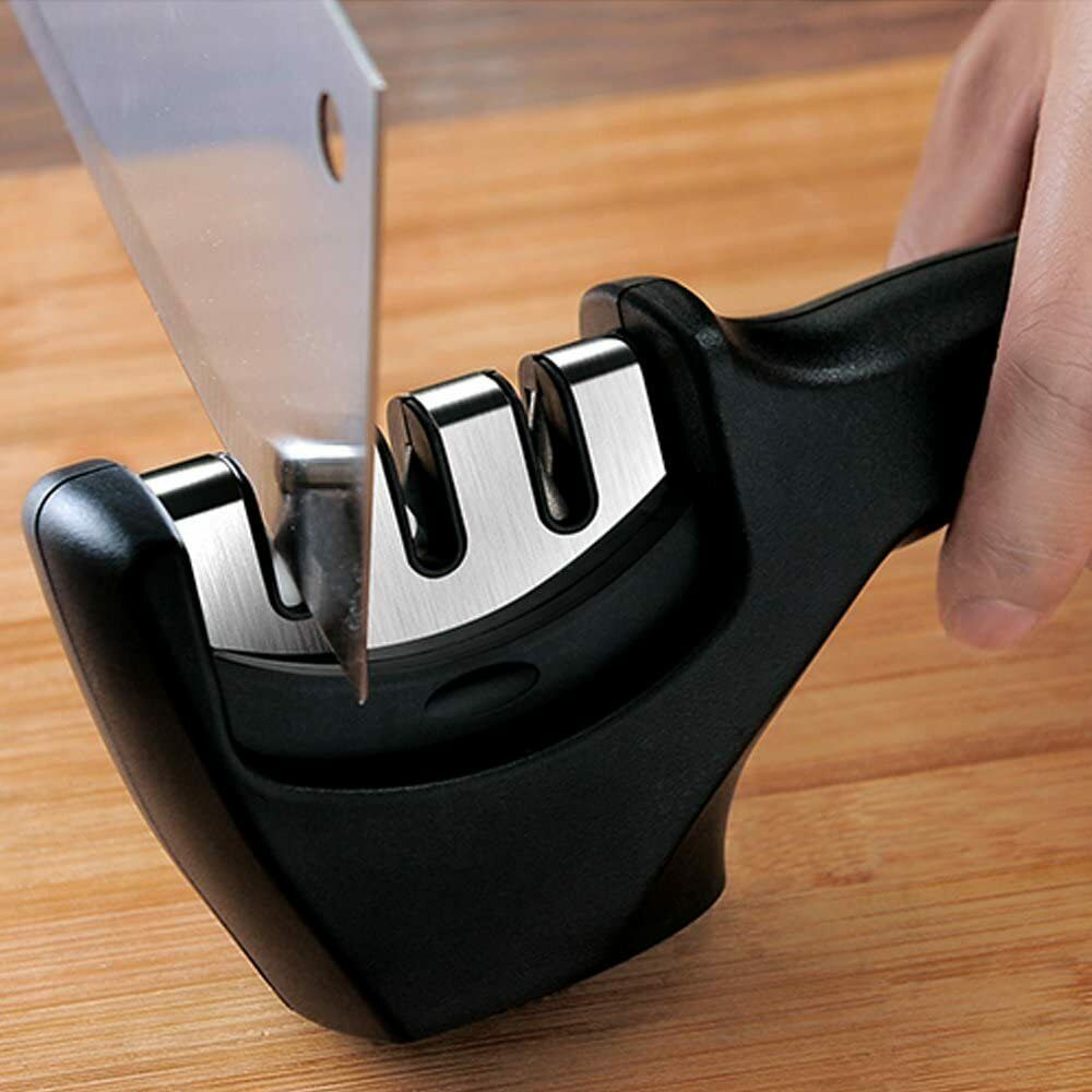 KNIFE SHARPENER Ceramic Tungsten Kitchen Knives Blade Sharpening System Tool USA - MAXXLIFE ONLINE STORE