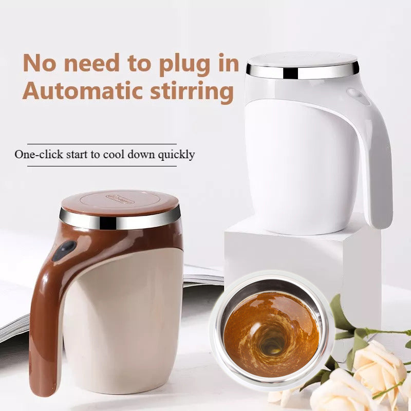 Rechargeable Model Automatic Stirring Cup Coffee Cup High Value Electric Stirring Cup Lazy Milkshake Rotating Magnetic Water Cup - MAXXLIFE ONLINE STORE