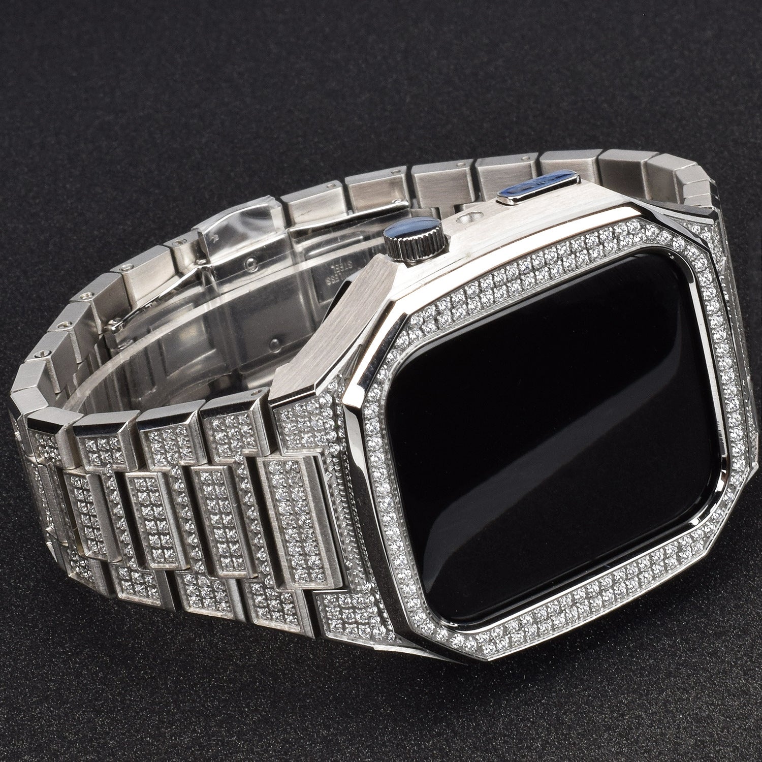 Stainless Steel Full Diamond Modified Watch Protective Case - MAXXLIFE ONLINE STORE