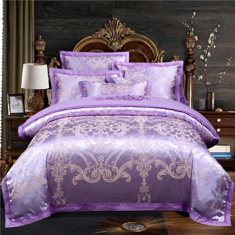 European Style Jacquard Cotton Embroidery Quilt Cover - MAXXLIFE ONLINE STORE