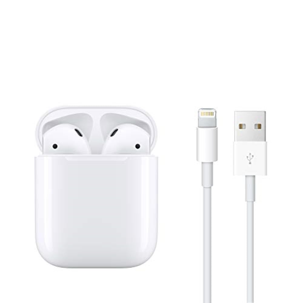 Apple AirPods (2nd Generation) Wireless Ear Buds, Bluetooth Headphones with Lightning Charging Case Included, Over 24 Hours of Battery Life, Effortless Setup for iPhone - MAXXLIFE ONLINE STORE